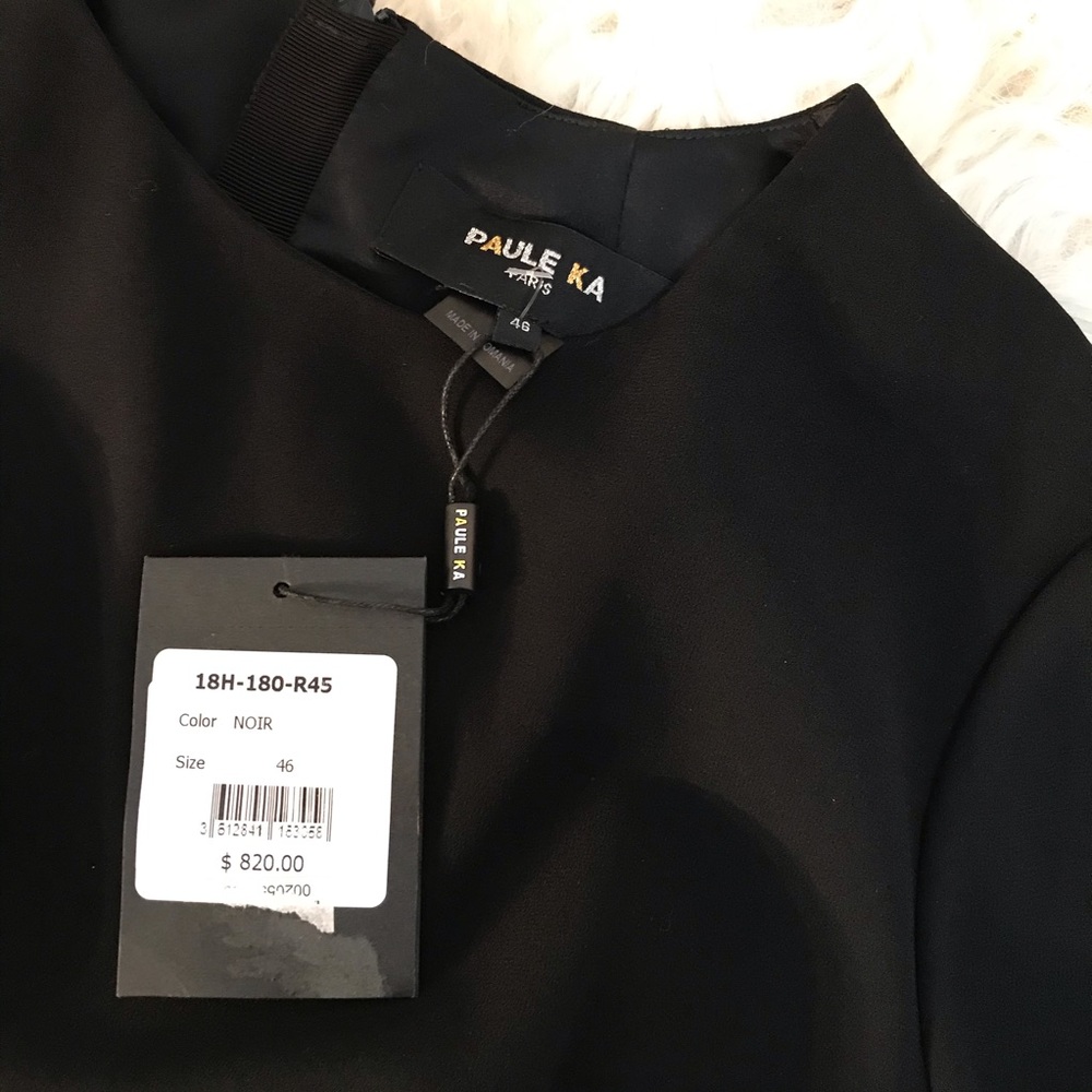 Paule Ka Womens Black Ruched 3 Formal Dress - Picture 5 of 7